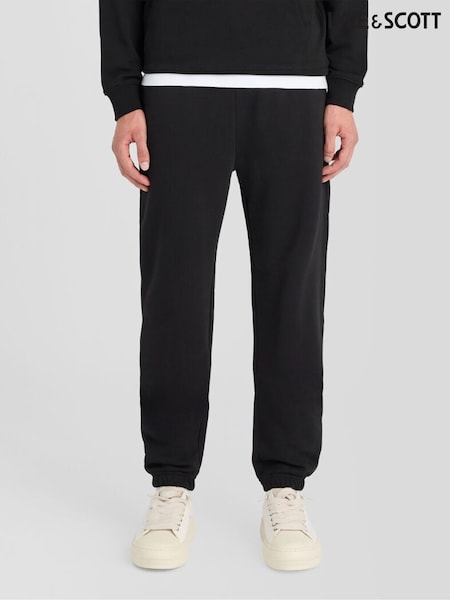 أسود - Regular Lyle & Scott Superfine Slim Joggers
