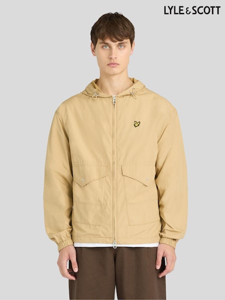 Yellow - Regular Lyle & Scott Hooded Utility Jacket