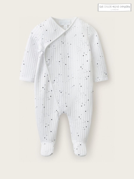 Asul - Ang White Company Blend Star Quilted Wrap Sleepsuit