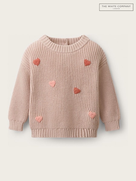 Rosa - Suéter de Corazón de Mezcla de The White Company