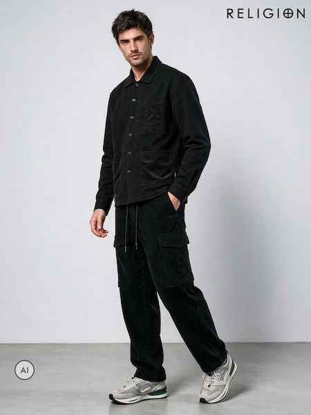 Чорний - Regular Religion Clip Over Shirt