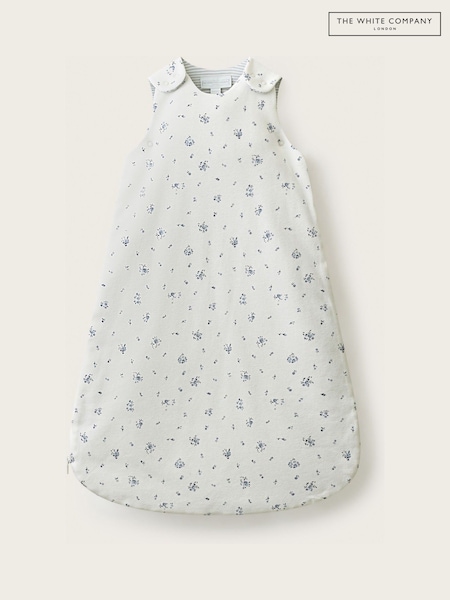 Blue - The White Company Blend Minnie Floral Sleeping Bag 2.5 Tog