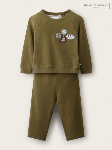 Grün - The White Company Set mit Sweatshirt & Jogginghose, Highland-Mischung