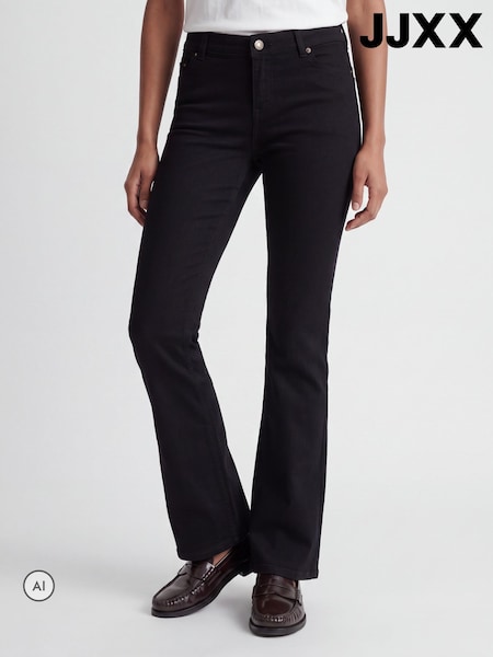 أسود - Jjxx Low Rise Flare Jeans