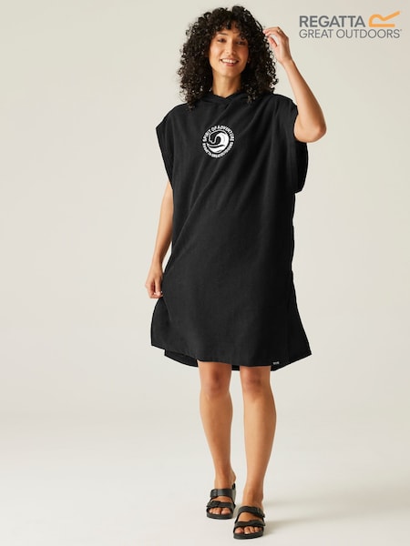 Regatta Black Adult Towel Robe (219274) | €46