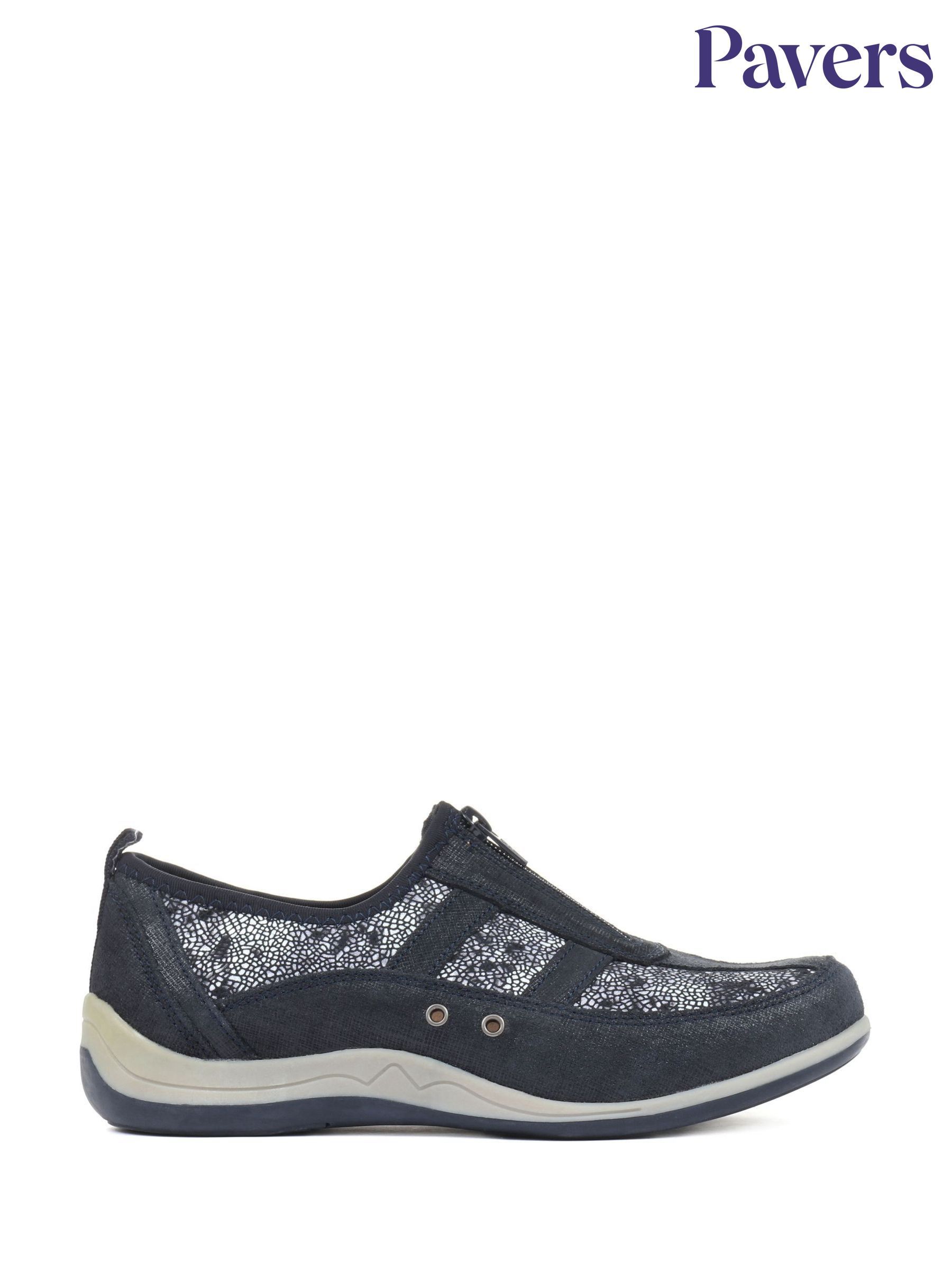 Blue Slip On Plain Flat Casual Trainers Next Luxembourg