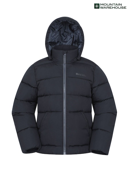 Negro - Mountain Warehouse Hawthorne Kids Water Resistant Padded Jacket