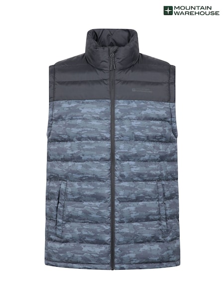 Negro - Regular Mountain Warehouse Seasons Water-resistant Padded Gilet