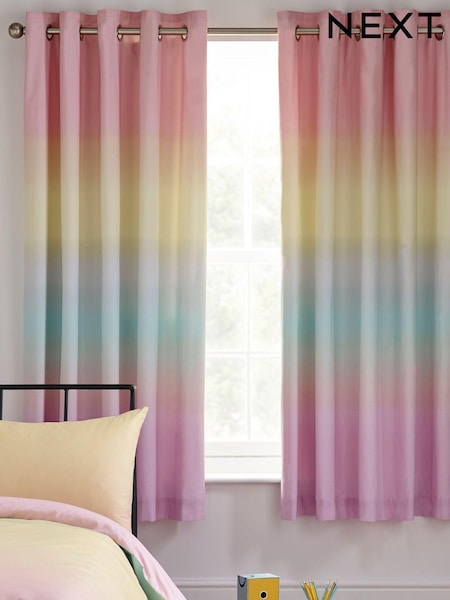 Rainbow Ombre Eyelet Blackout Curtains (220990) | €34 - €65