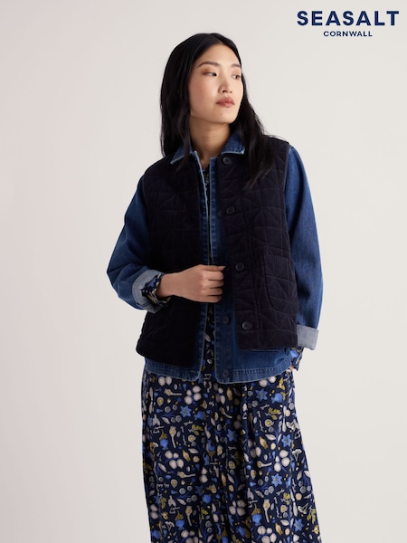 Blue - Seasalt Cornwall Incoming Tide Gilet