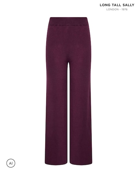 Red - Long Tall Sally Premium Knitted Trousers