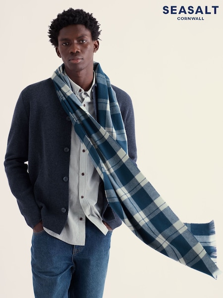 Blå - Regular Seasalt Cornwall Sand Waves Scarf