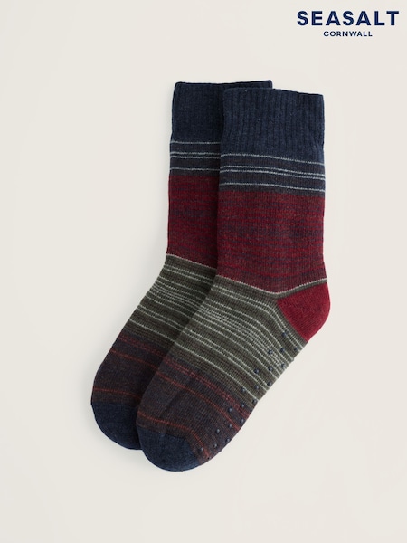 أحمر - Regular Seasalt Cornwall House Socks