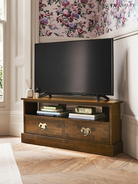 Laura Ashley Dark Chestnut Garrat Corner TV Stand (221617) | €789