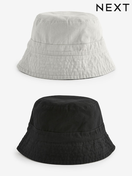 črna/siva - Reversible Bucket 100% Cotton Hat (222010) | € 6