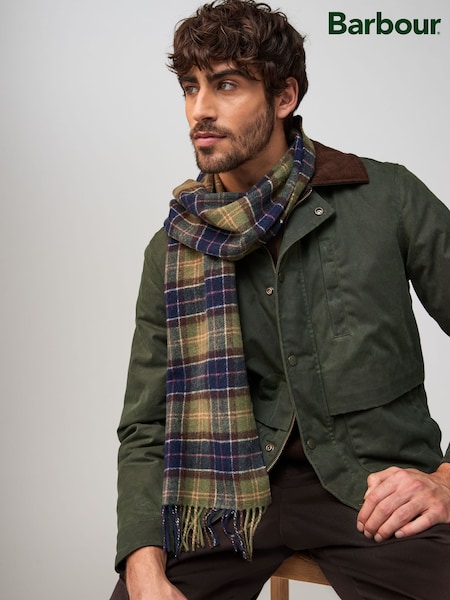 Barbour® Classic Tartan Tartan Check Lambswool Scarf (222192) | 88 QAR
