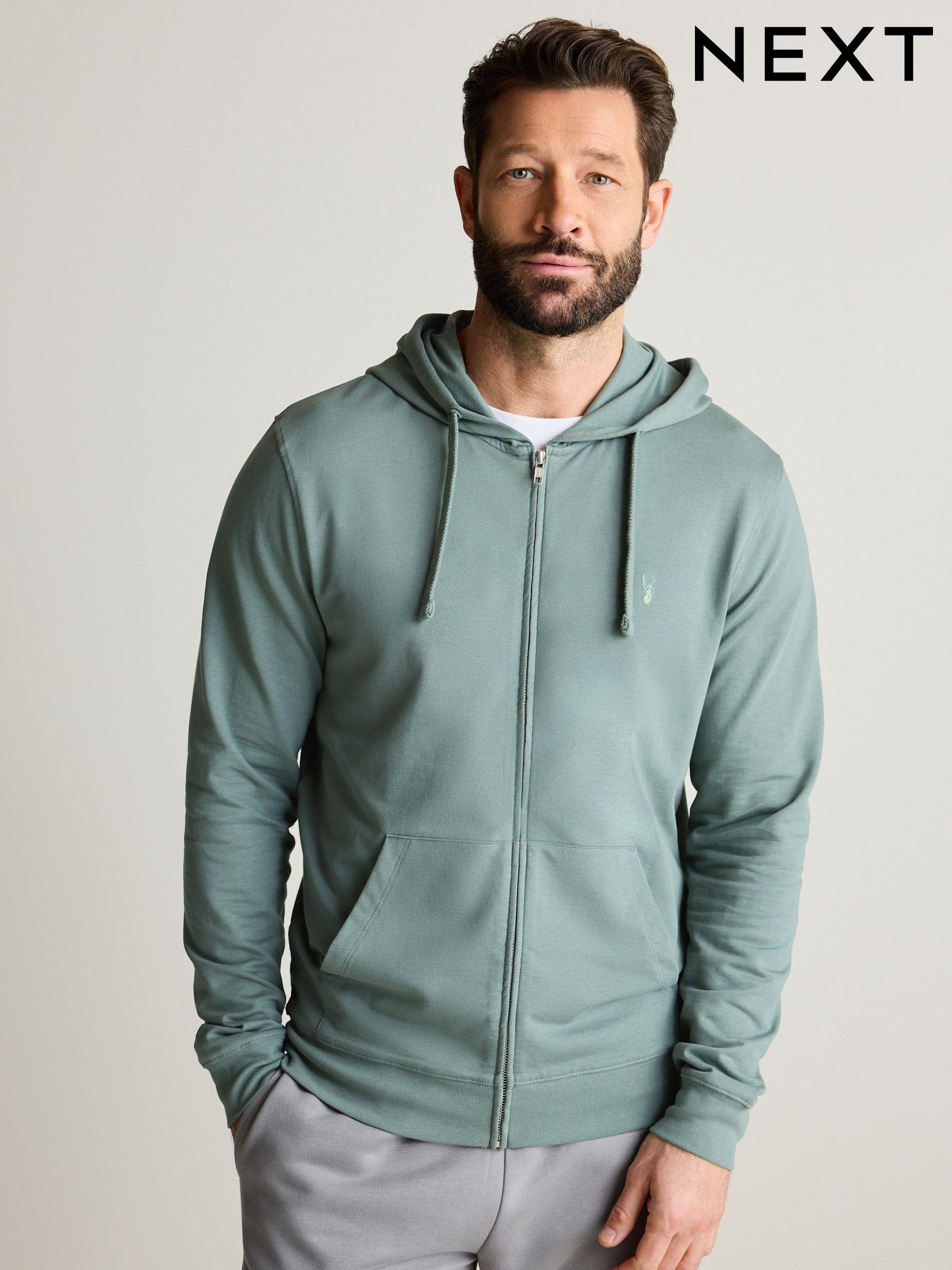 Men s Sale Hoodies Green Zip Through Sweatshirtsandhoodies Next Luxembourg