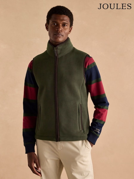 Joules Greenfield Full Zip Fleece Gilet (222324) | ‏352‏₪