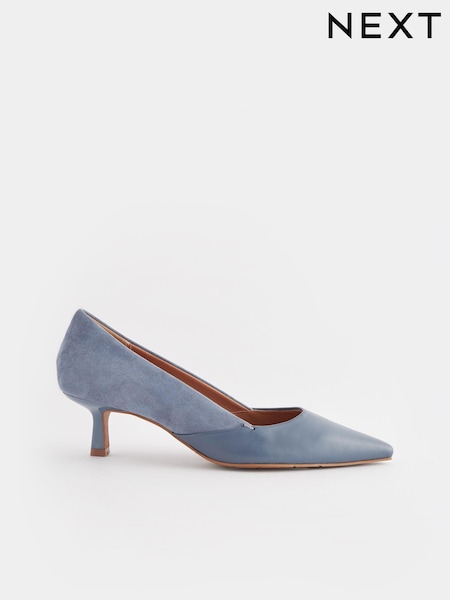Blue Forever Comfort®  With Motionflex Point Toe Kitten Heel Court Shoes (222711) | €22