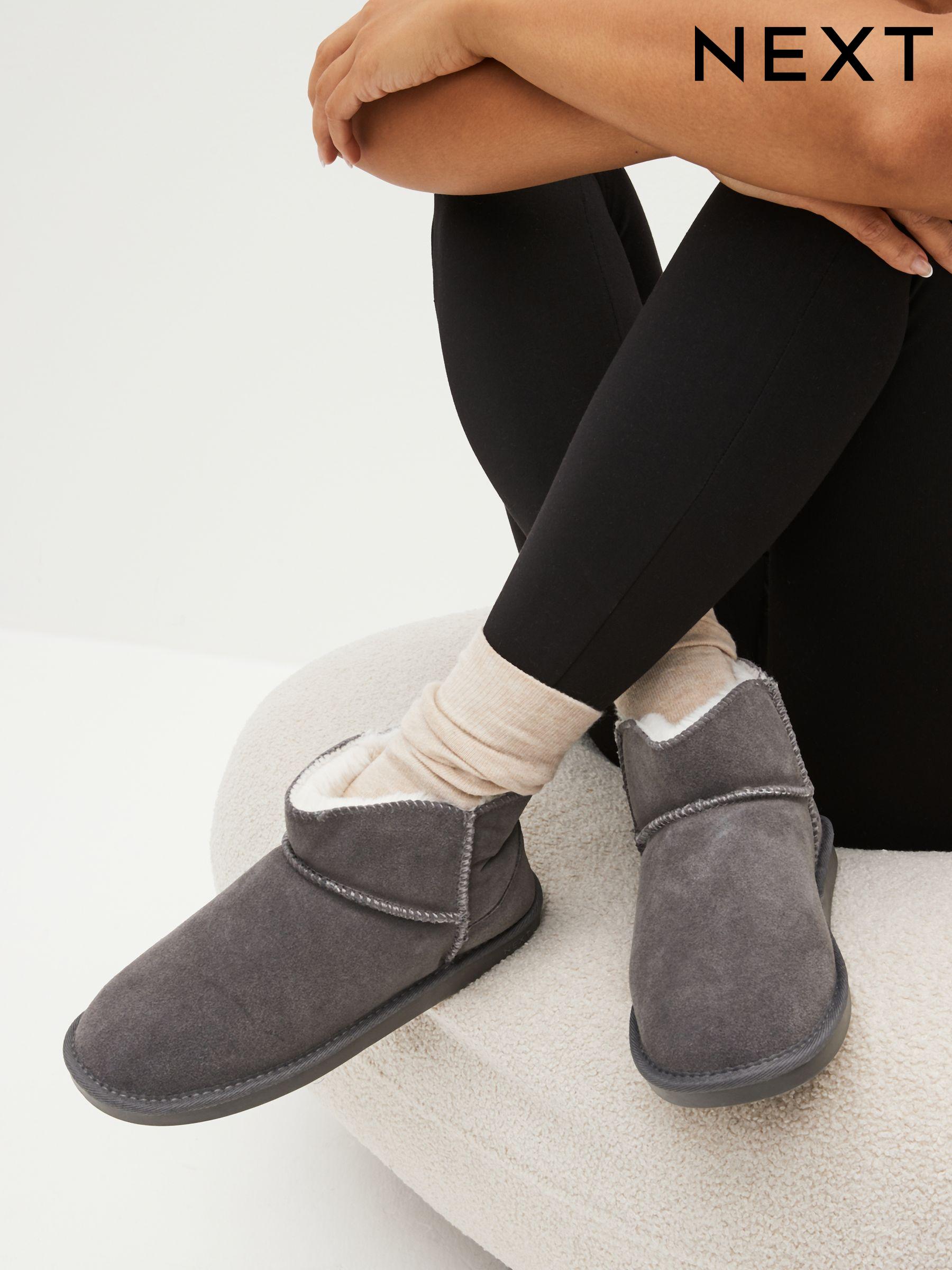 Women s Grey Boots Loungewear Standard Footwear Next Oman