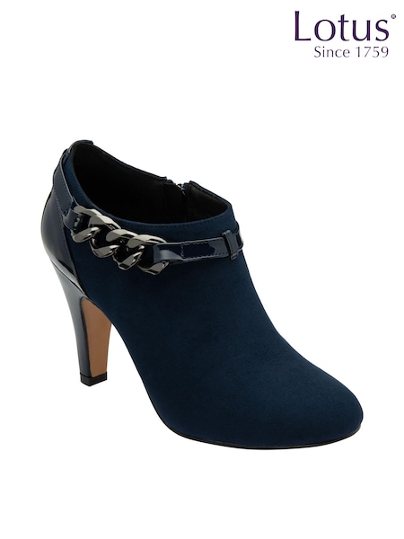 Lotus Blue Microfibre Shoe Boots (223482) | 322 QAR