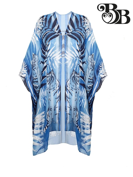 Bibi Bijoux Blue Tropical Print Kaftan (223828) | €15
