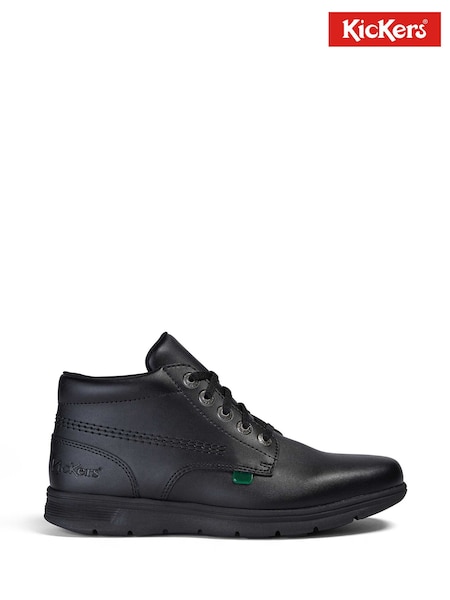 Kickers Black Youth Kelland Lace Hi Leather Shoes (224341) | 390 zł