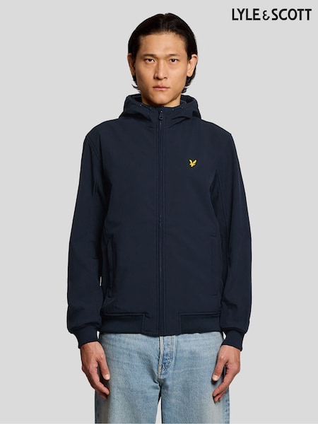 Azul - Regular Lyle & Scott Fleece Back Softshell Jacket