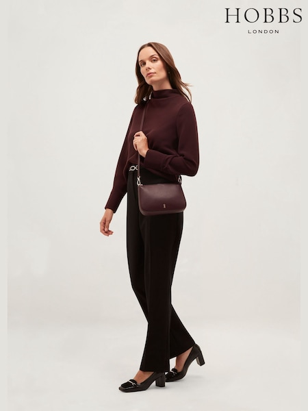 Purple - Hobbs Briella Cross-body Bag