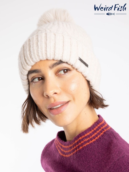 Cream - Weird Fish Blagdon Sparkle Bobble Hat