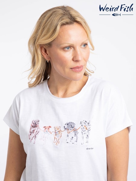 Balts - Weird Fish Take The Lead Front Print Cotton Graphic T-shirt