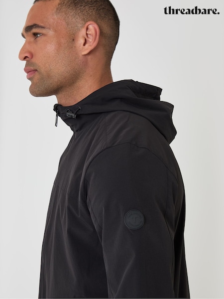 Melns - Regular Threadbare Showerproof Ripstop Hooded Jacket
