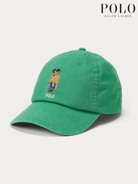 Verde - Regular Polo Ralph Lauren Seasonal Bear Woven Cap