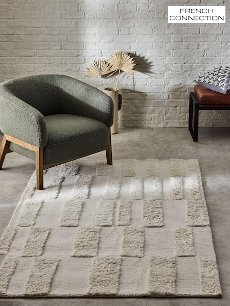 French Connection Cream Watamu Wool Tufted Rug (228320) | €204 - €504