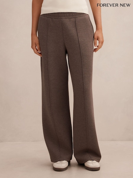 Braun - Forever New Hunter Wide Leg Lounge Trousers