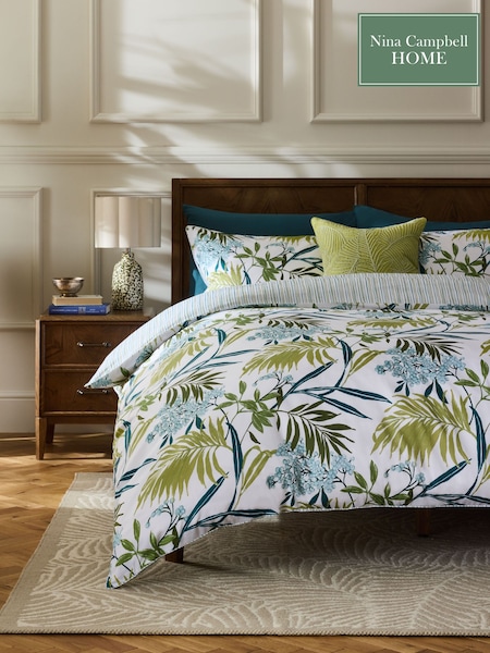 Nina Campbell Multi Nassau 300 Thread Count Duvet Cover and Pillowcase Set (228942) | €108 - €156