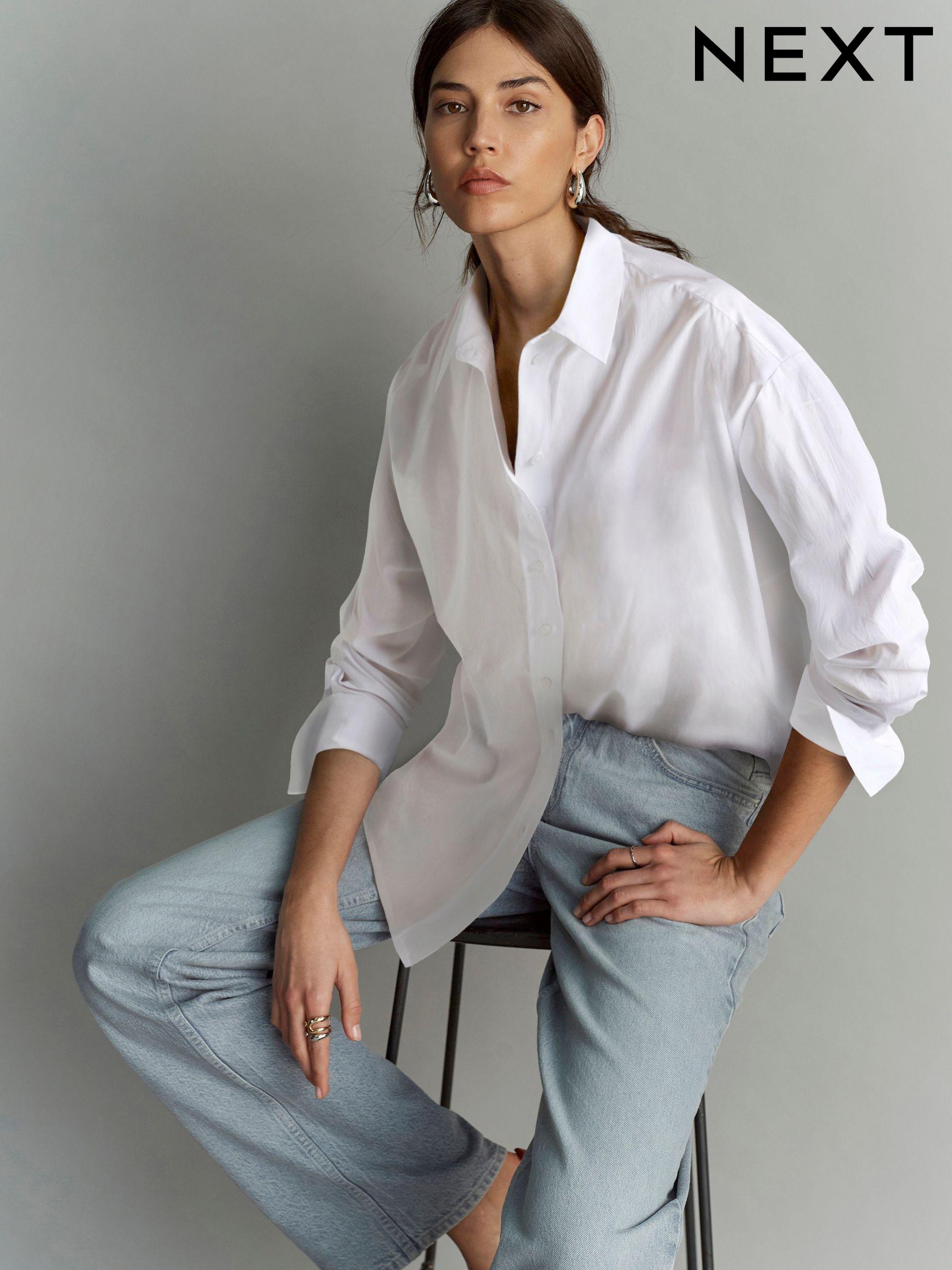 White Shirts for Women White Casual Workwear Shirts Next UAE