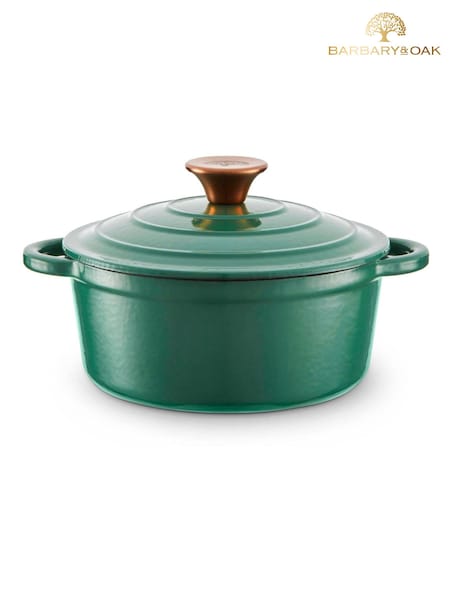 Barbary And Oak 20cm Round Cast Iron Casserole Pan