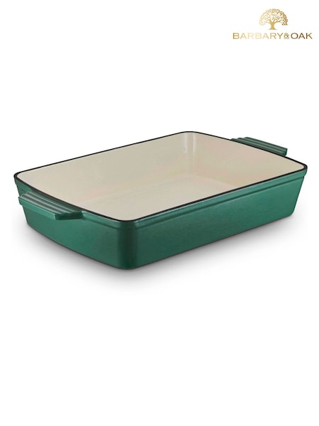 Barbary And Oak 39cm Cast Iron Rectangular Roaster