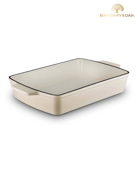 Barbary And Oak 39cm Cast Iron Rectangular Roaster