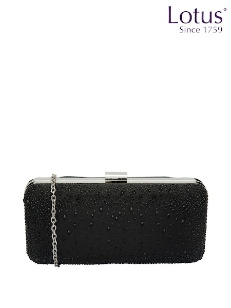 Lotus Black Clutch Bag with Chain (229404) | €39