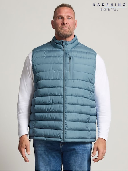 Blue - Regular Badrhino Big & Tall Lightweight Gilet