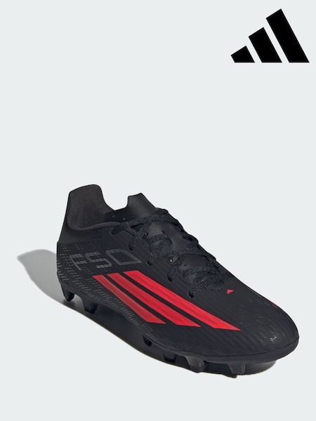 Μαύρο - Regular Adidas F50 Club Firm Ground / Multi Ground Football Boots