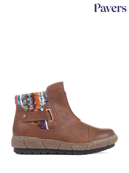 rumenorjava; poltna - Pavers Ladies Wide Fit Ankle Boots (230265) | € 59