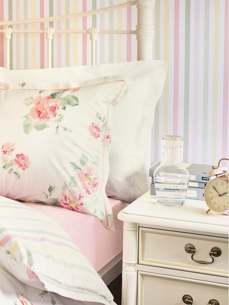 Laura Ashley Ivory Clifton 3 Drawer Bedside Table (230588) | €530