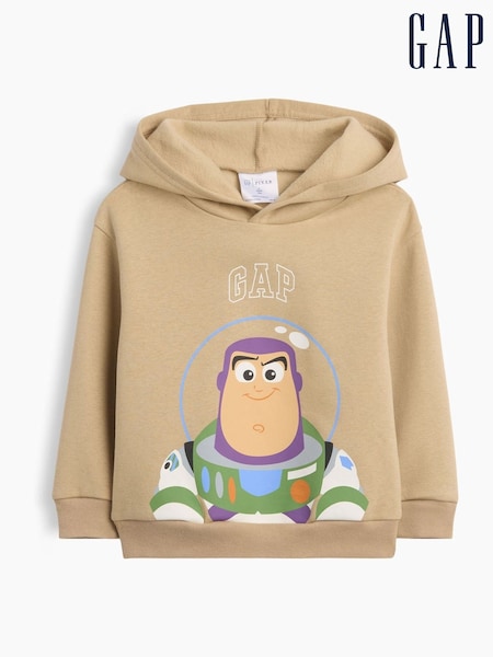 Καφετί - Gap × Disney Toy Story Χαλαρό Φούτερ με κουκούλα με λογότυπο (6μηνών-5ετών)