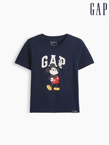 Karinio jūrų laivyno Mikis Pelytė - Gap Disney Mickey Mouse Logo T-shirt (6mths-5yrs)