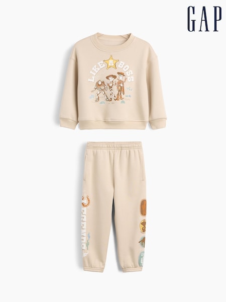 Beige - Gap × Disney Baby And Toddler Vintagesoft Sweat Set (6mths-5yrs)