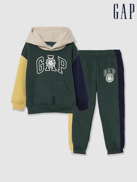 Green/Beige - Gap Vintagesoft Hoodie & Joggers Set (6mths-5yrs)