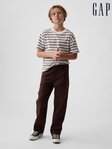 Brown - Gap Relaxed Straight Jeans (5-13yrs)